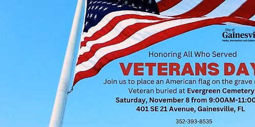 Veterans Day Flag Placing - Honoring All Who Served