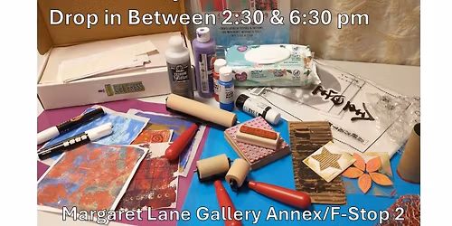 Just Gel-in' -- Informal drop in gel printing open studio