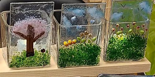 Fused Glass Votive Candle Holder Class at The Vineyard at Hershey