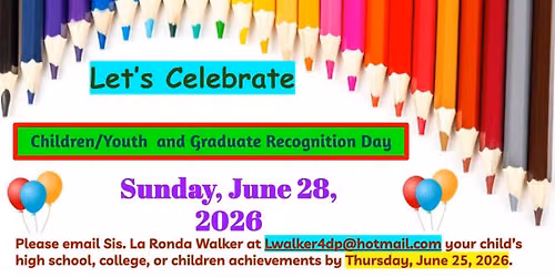 Student Recogniton Sunday!