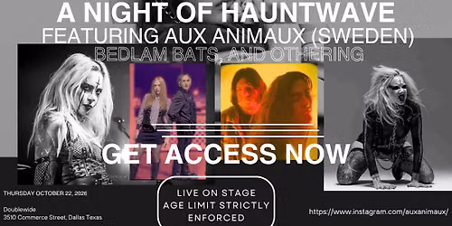 A NIGHT OF HAUNTWAVE featuring AUX ANIMAUX (Sweden)