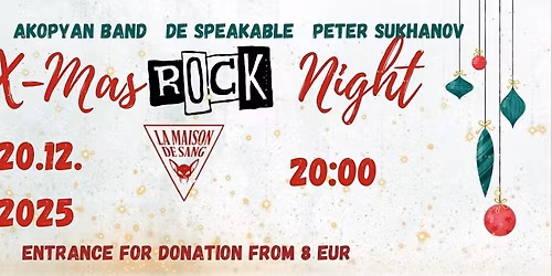 X-Mas Rock Night || Charity Christmas Concert