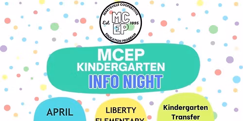 MCEP KINDERGARTEN INFO NIGHT