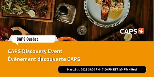 CAPS Discovery Event | \u00c9v\u00e9nement d\u00e9couverte CAPS