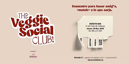 The Veggie Social Club: encuentro para hacer amigos, match o lo que surja