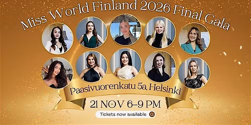 Miss World Finland 2026 Final Gala\u2013 Helsinki