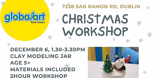 Global Art Dublin Christmas Clay Modeling Jar Workshop