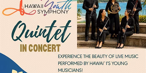 Hawaii Youth Symphony Quintet in Concert at WCC