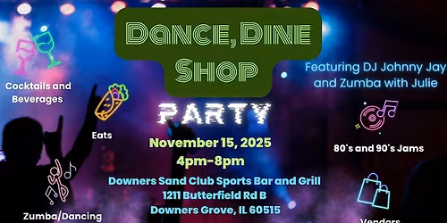 Dance, Dine and Shop Party