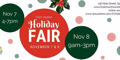 First Church Holiday Fair- Saturday