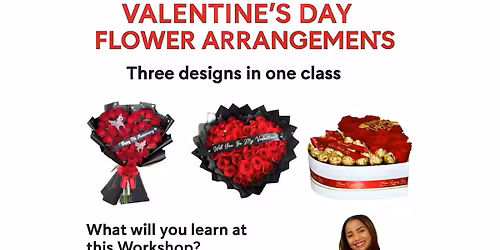 Valentines Day Flowers workshop