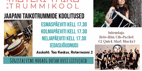Muteki Taiko trummikool - Jaapani taikotrummide koolitused
