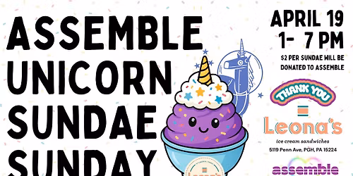 Assemble Unicorn Sundae Sunday