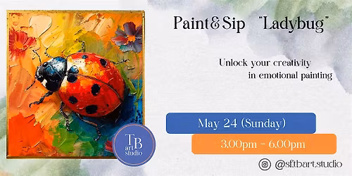 Acrylic Sip&Paint Workshop - Ladybug