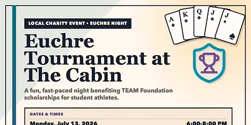 Charity Euchre Tournament Monday July 13