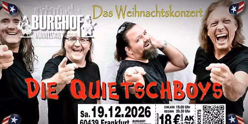 DIE QUIETSCHBOYS | Das Weihnachtskonzert - S\u00fcsser die Glocken, lass klingeln...