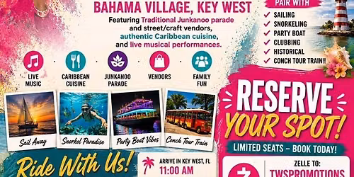 GOOMBAY FEST IN KEYWEST (Miami Bus ride to Keywest)