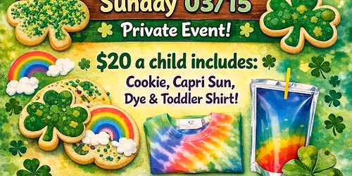 Toddler Tie-Dye Private Party: Reserve your SPOT