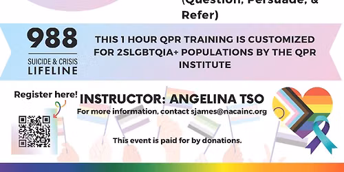 Question, Persuade, Refer (QPR) for 2SLGBTQIA+ Communities