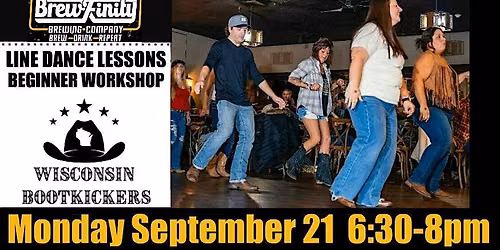 Line Dance Lessons Beginner Workshop\/Brewfinity Pewaukee\/Monday Sept 21