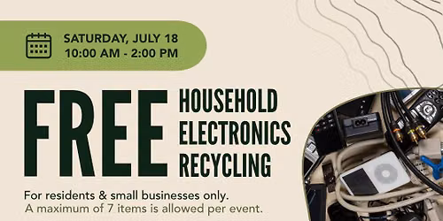Free Household Electronics E-Cycle Event