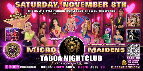 Columbus, OH - Micro Maidens: The Show - Dwarf Dancers @ Taboas Nightclub