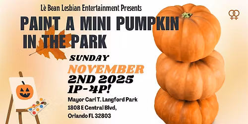 L\u00e8 Beans Paint a Pumpkin in the Park