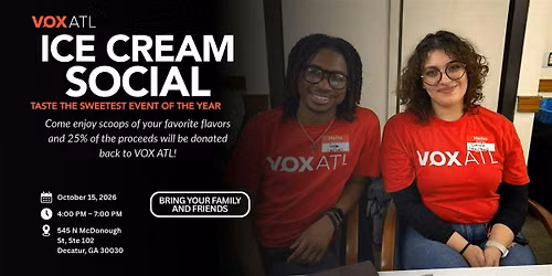 VOX ATL Ice Cream Social Fundraiser