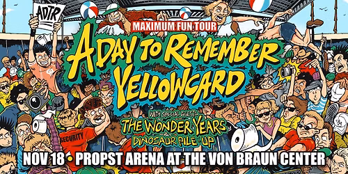 A Day To Remember and Yellowcard at Grossinger Motors Arena