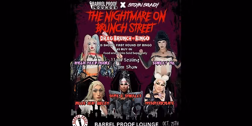 Bitchin' Drag Brunch: The Nightmare on Brunch Street - Downtown Santa Rosa