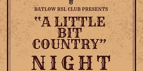 "A Little Bit Country" Night
