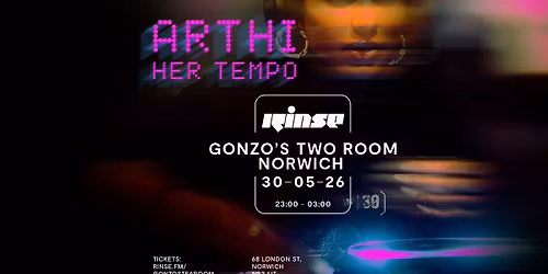 Rinse FM w Arthi + Her Tempo