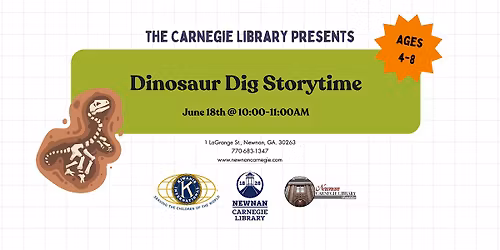 Dinosaur Dig Storytime (Ages 4-8)