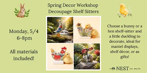 Spring Decor Decoupage Workshop