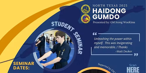 Pan Am World Haidong Federation Masters Seminar 2026