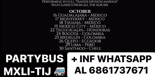 TE LLEVAMOS A MARDUK A TIJUANA!! \ud83e\udd18\ud83c\udffb PARTYBUS MXLI-TIJ \ud83d\ude90\ud83c\udf89