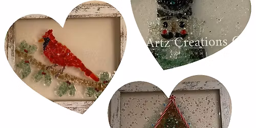 Holiday Themed Crushed Glass  & Milkshake Event