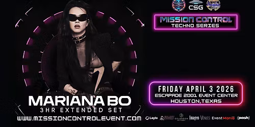 Mission Control Techno Series: Mariana Bo (3-Hour Extended Set)