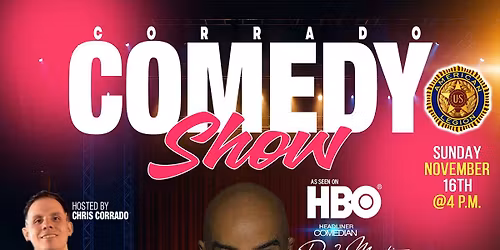 Corrado Comedy Show @ Sons of the American Legion: 11\/16\/25