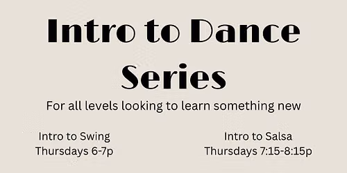 Intro to Partner Dancing Series