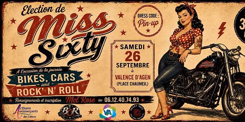Election de Miss Sixty \u00e0 l'occasion de "Bikes, Cars & Rock' N' Roll
