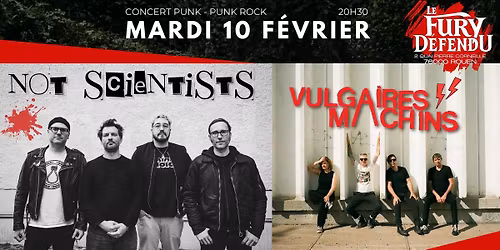 Not Scientists & Vulgaires Machins \/\/ Le Fury D\u00e9fendu