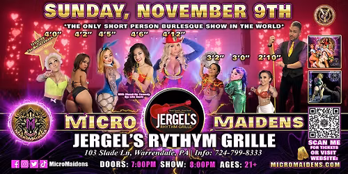 Warrendale, PA - Micro Maidens: Dwarf Dancers @ Jergel's