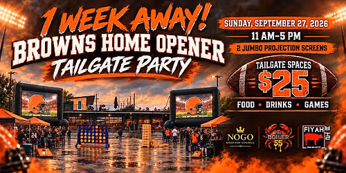 Cleveland Browns Home Opener Tailgate Party