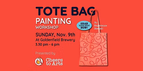 Sip & Paint : Create Your Own Tote Bag-November 9