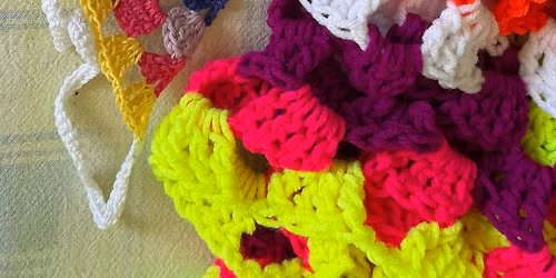 Granny Stitch Triangle Workshop, Head scarf\/Shawl