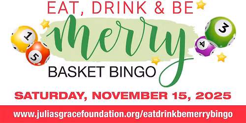 Eat, Drink, and Be Merry Basket Bingo