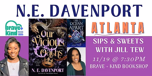 Sips & Sweets Author Event for N.E. Davenport's OUR VICIOUS OATHS