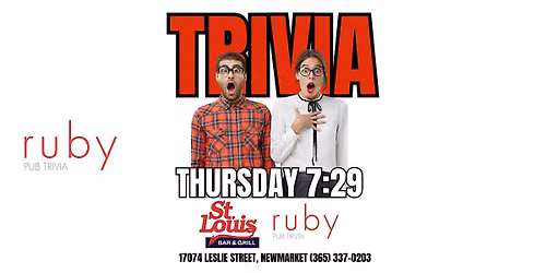 Thursday Night Trivia at St. Louis Bar & Grill in Newmarket