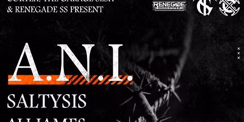 Cortex, Garage Sesh & RSS Presents A.N.I.